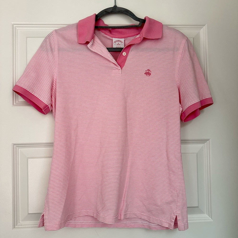 Brooks Brothers Women’s Pink Short sleeve Polo size medium